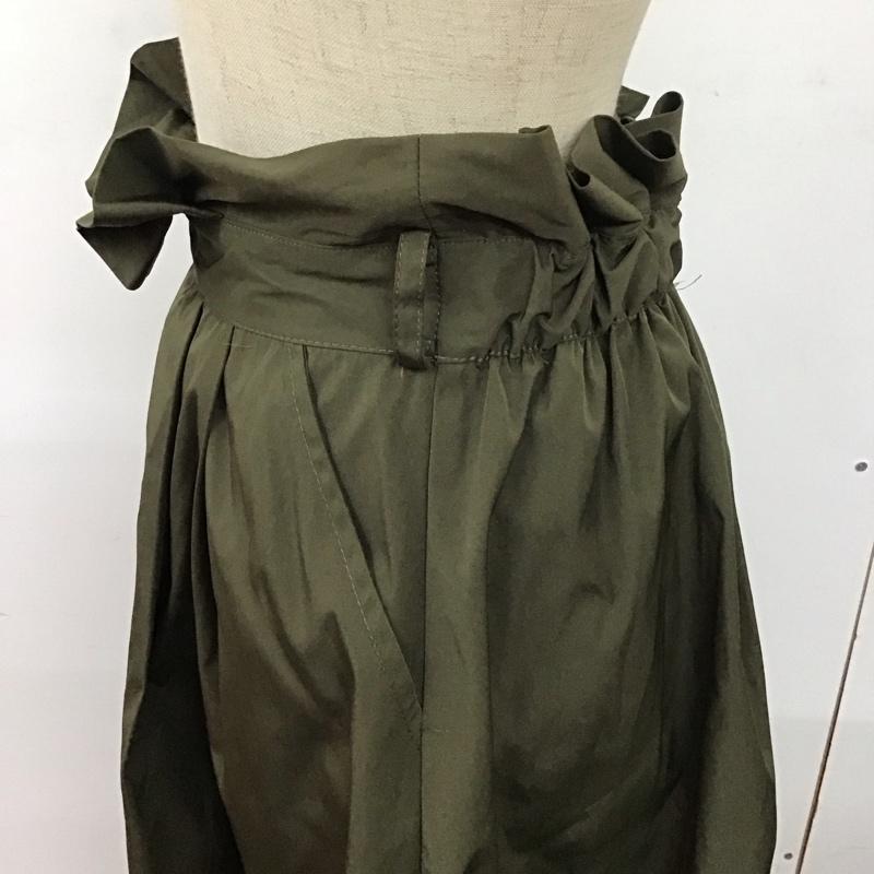 ザラ ZARA スカート ロングスカート XS 無地 カーキ / カーキ /  レディース USED 古着 中古 10124877