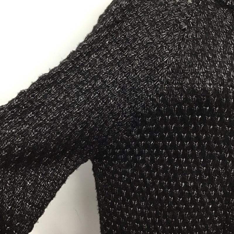ザラ ZARA コート コート一般 3978 934 800 ニットコート ロング丈 M 無地 黒 / ブラック /  レディース USED 古着 中古 10124987