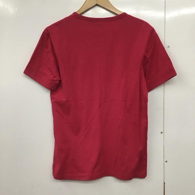 バーバリーブラックレーベル BURBERRY BLACK LABEL Tシャツ 半袖 半袖カットソー プリントTシャツ Vネックカットソー 2 ロゴ、文字 マゼンタ / マゼンタ /  メンズ USED 古着 中古 10142407