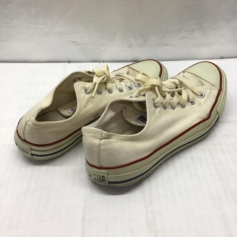 コンバース CONVERSE スニーカー スニーカー M9165 ALL STAR OX 25cm 25.0cm ロゴ、文字 アイボリー / アイボリー /  レディース USED 古着 中古 10118783