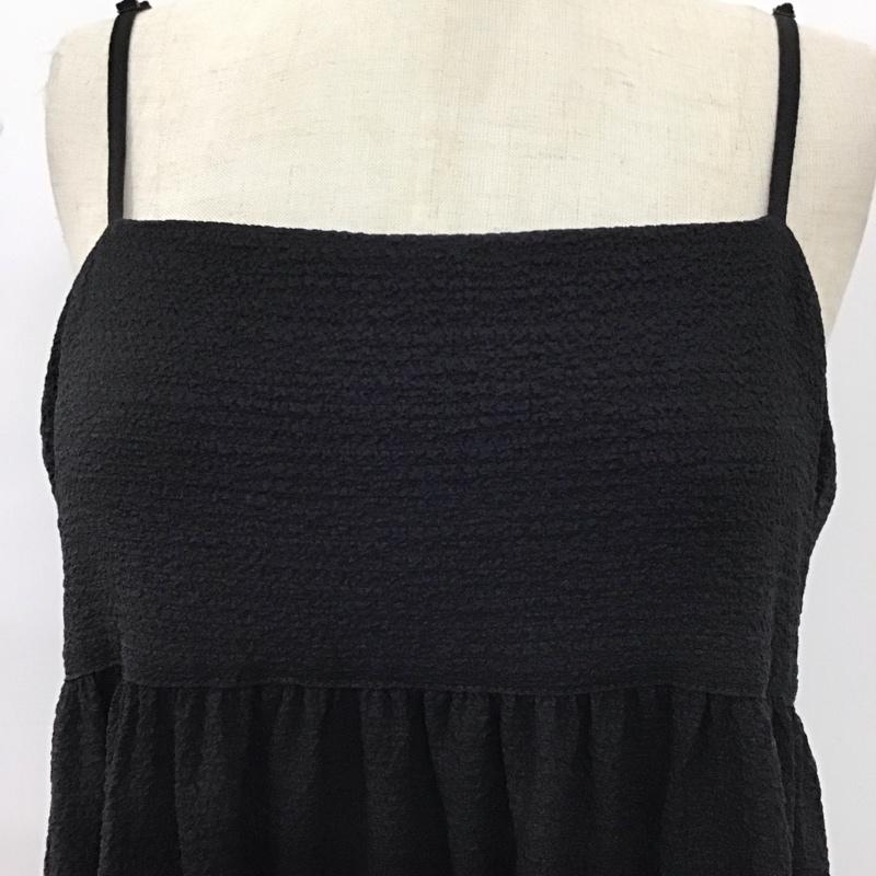 ローリーズファーム LOWRYS FARM ワンピース ロングスカート LF723008TK キャミワンピース FREE 無地 黒 / ブラック /  レディース USED 古着 中古 10121123