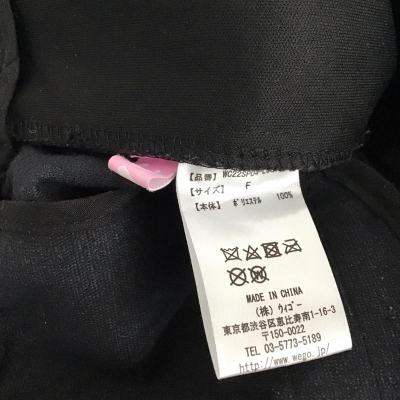ダブル シー WC パンツ ショートパンツ wc22sp04-l0012 フェイクレザータックショートパンツ FREE 無地 黒 / ブラック /  レディース USED 古着 中古 10122264