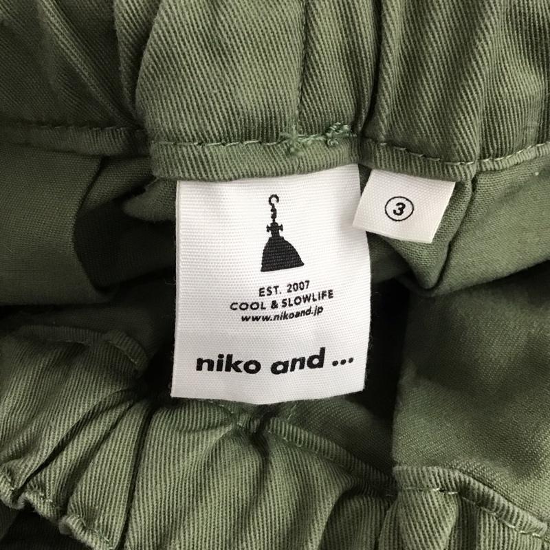 ニコアンド niko and... スカート ロングスカート ロングスカート フレアスカート カジュアルスカート 3 無地 カーキ / カーキ /  レディース USED 古着 中古 10145178