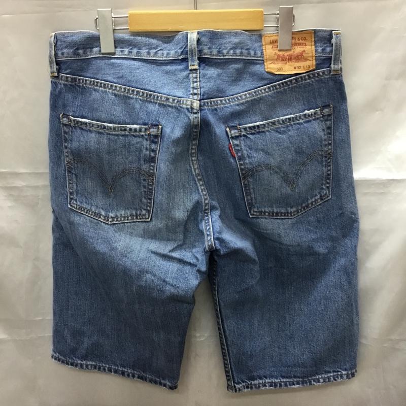 リーバイストラウスアンドコー Levi Strauss & co. パンツ デニム、ジーンズ ハーフパンツ ショートパンツ カジュアルパンツ デニムパンツ 32インチ 無地 インディゴ / インディゴ /  メンズ USED 古着 中古 10108764