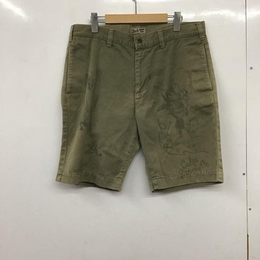 キャリー CALEE パンツ ショートパンツ ショートパンツ ハーフパンツ カジュアルパンツ L プリント カーキ / カーキ /  メンズ USED 古着 中古 10136733