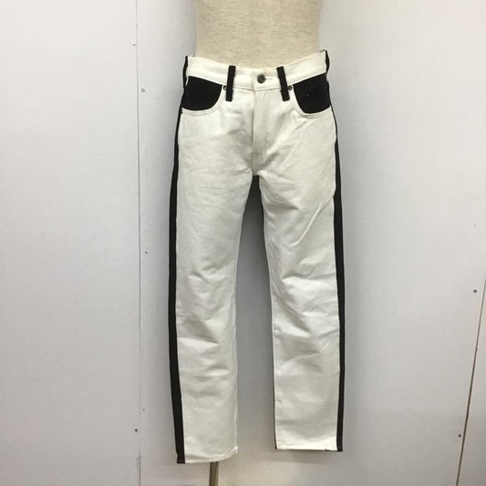 リーバイストラウスアンドコー Levi Strauss & co. パンツ デニム、ジーンズ デニムパンツ ワイドパンツ カジュアルジーンズ バイカラー 31インチ 無地 白 / ホワイト / X 黒 / ブラック /  メンズ USED 古着 中古 10105839