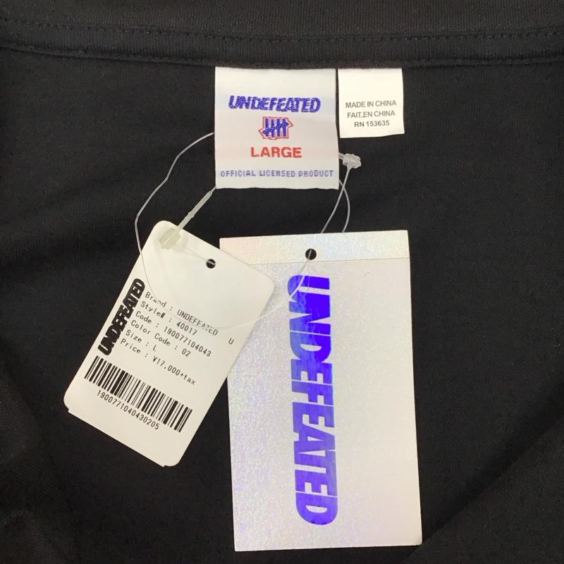 アンディフィーテッド UNDEFEATED ジャケット、上着 ジャンパー、ブルゾン ジップアップジャケット ジャンパー ジャケット カジュアルジャケット アウター L ロゴ、文字 黒 / ブラック /  メンズ USED 古着 中古 10121434