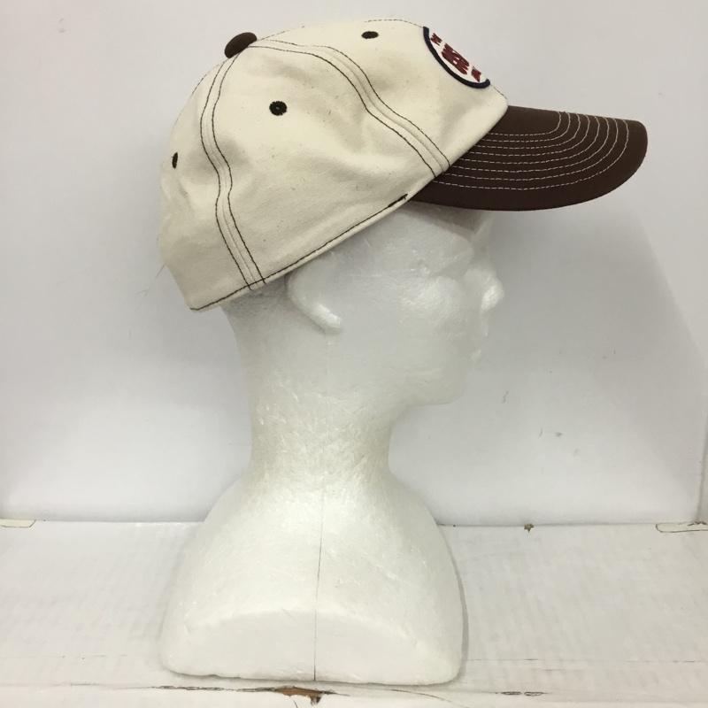 クッシュマン CUSHMAN 帽子 キャップ 29027 ロゴ、文字 茶 / ブラウン / X アイボリー / アイボリー /  メンズ USED 古着 中古 10124238