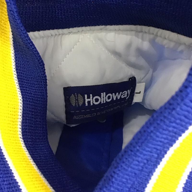 古着 USED ジャケット、上着 ジャケット、ブレザー スタジャン アウター ジャンパー 前ボタンジャケット holloway L ロゴ、文字 青 / ブルー /  メンズ USED 古着 中古 10124256