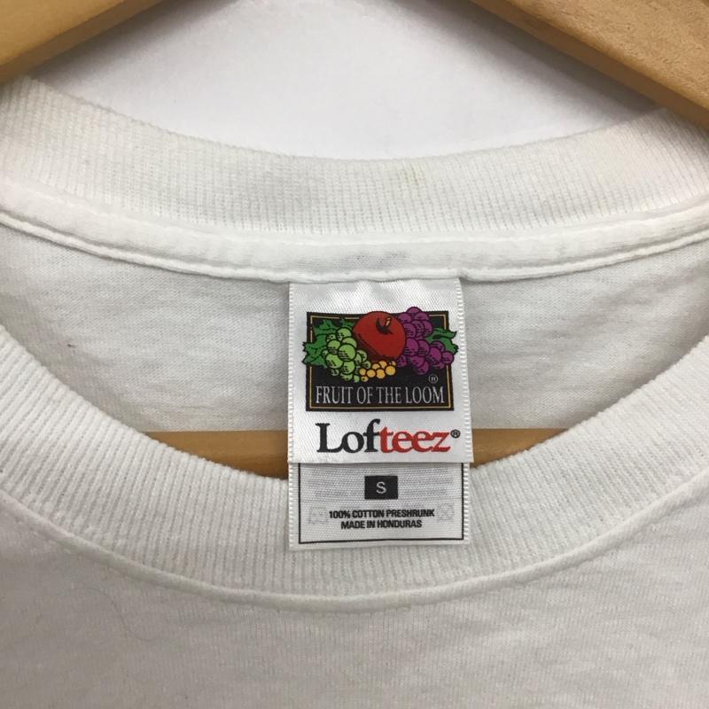 フルーツオブザルーム FRUIT OF THE LOOM Tシャツ 半袖 半袖カットソー プリントTシャツ クルーネックカットソー S プリント 白 / ホワイト /  メンズ USED 古着 中古 10146706