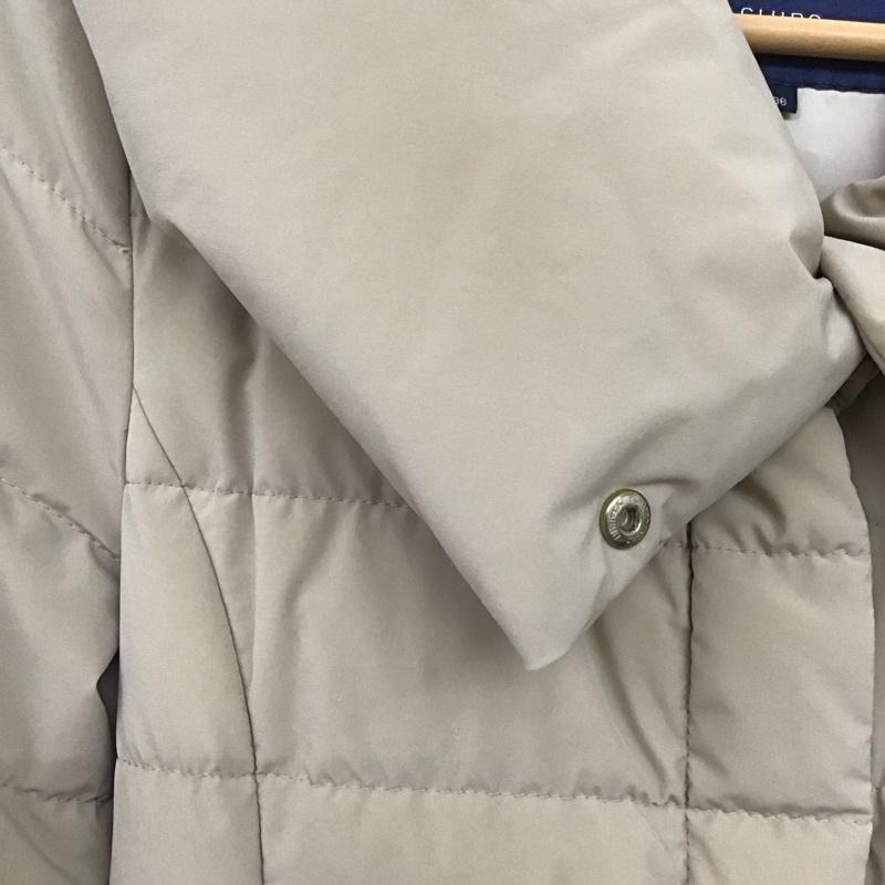 シップス SHIPS コート ダウンコート 314-15-0117 ビッグカラー ストレッチダウン フェザー 36 無地 ベージュ / ベージュ /  レディース USED 古着 中古 10143845