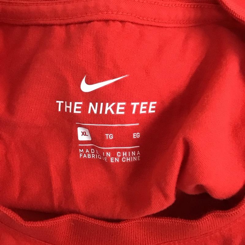 ナイキ NIKE Tシャツ 半袖 ct6872-657 ASMNSWTEEPREHEATSWOOSH 半袖カットソー プリントTシャツ XL プリント 赤 / レッド /  メンズ USED 古着 中古 10114670