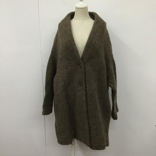 ニコアンド niko and... カーディガン 長袖 無地 茶 / ブラウン /  レディース USED 古着 中古 10106118