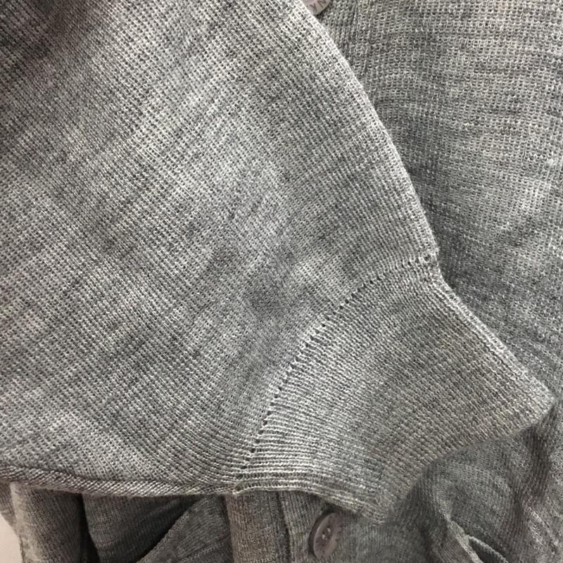 古着 USED カーディガン 長袖 DONKEY CLUB Vネック ウール混 タグ付き M 無地 灰 / グレー /  メンズ USED 古着 中古 10119343