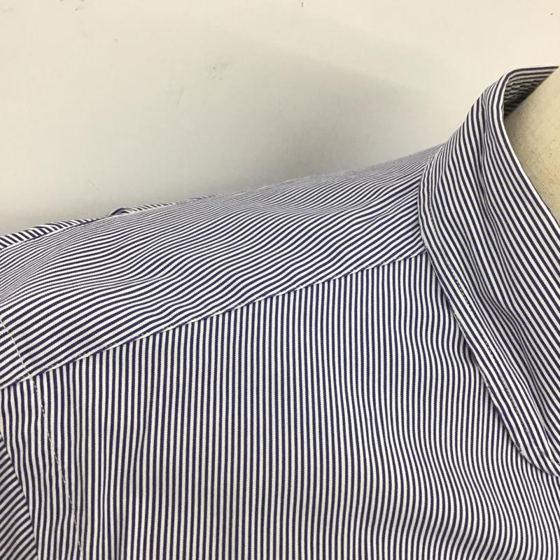 ポロバイラルフローレン Polo by RALPH LAUREN シャツ、ブラウス 長袖 長袖シャツ カラーシャツ ストライプシャツ 長袖カットソー L ストライプ 白 / ホワイト / X 青 / ブルー /  メンズ USED 古着 中古 10112805