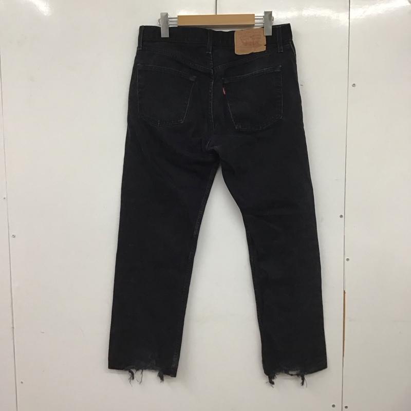 リーバイストラウスアンドコー Levi Strauss & co. パンツ デニム、ジーンズ デニムパンツ スリムパンツ カジュアルパンツ 90s ユーロ スペイン製 33インチ 無地 黒 / ブラック /  メンズ USED 古着 中古 10137502