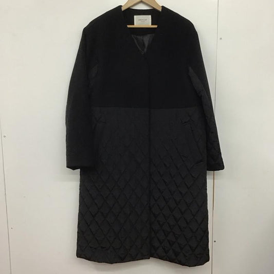 オペークドットクリップ OPAQUE.CLIP コート コート一般 長袖ロングコート アウター ノーカラーカジュアルジャケット M 無地 黒 / ブラック /  レディース USED 古着 中古 10147244