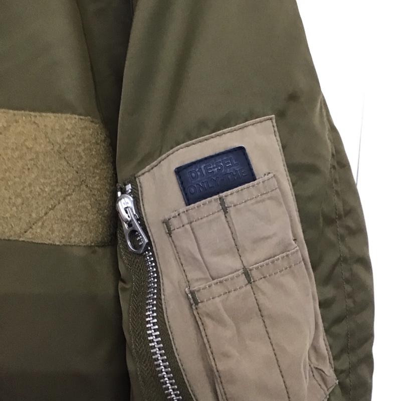ディーゼル DIESEL ジャケット、上着 ジャンパー、ブルゾン ジップアップジャケット ナイロンジャケット アウター M 無地 カーキ / カーキ /  メンズ USED 古着 中古 10147252