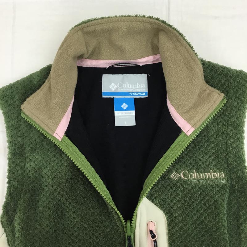 コロンビア Columbia ベスト ベスト PL1369 S 無地 緑 / グリーン /  レディース USED 古着 中古 10141164