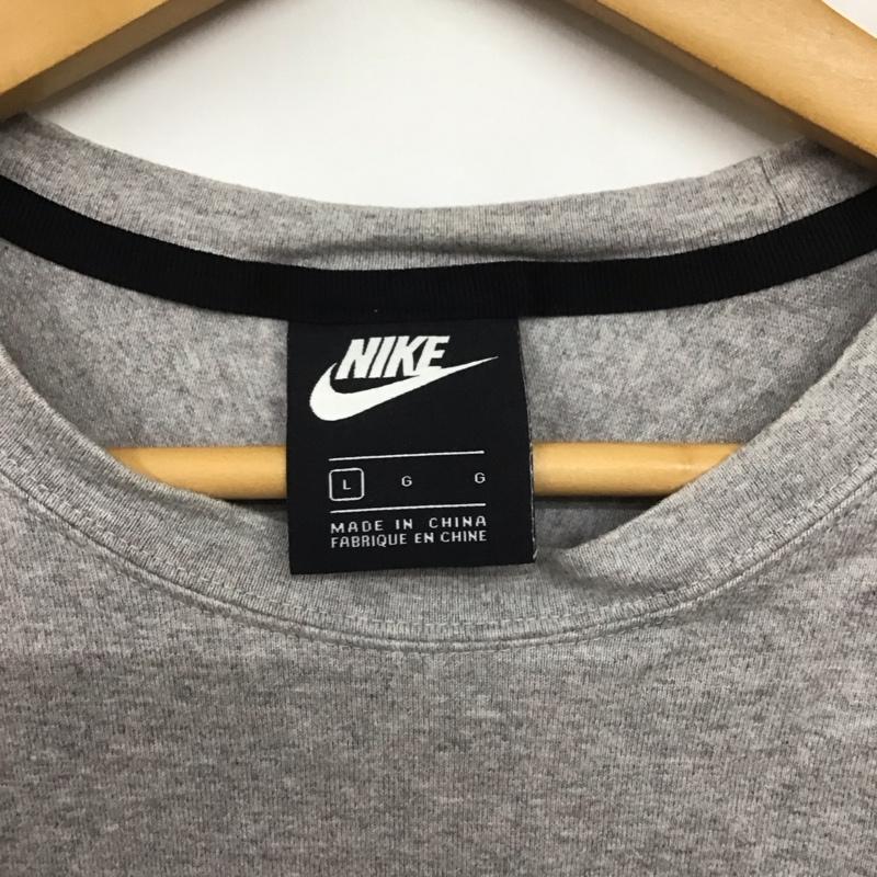 ナイキ NIKE Tシャツ 半袖 ck2979-902 半袖カットソー プリントTシャツ スポーツウェア L ロゴ、文字 灰 / グレー /  メンズ USED 古着 中古 10139532