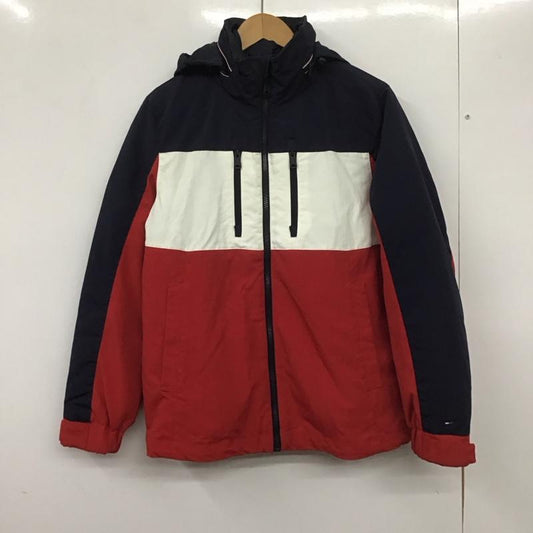 トミーヒルフィガー TOMMY HILFIGER ジャケット、上着 ジャンパー、ブルゾン ジップアップパーカージャケット アウター S 無地 白 / ホワイト / X 赤 / レッド / X 紺 / ネイビー /  メンズ USED 古着 中古 10139271