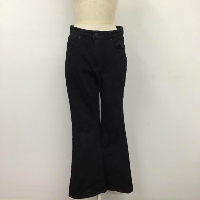 アズールバイマウジー AZUL BY MOUSSY パンツ デニム、ジーンズ 250gas12-039k フレアデニム ブラックデニムパンツ ストレッチパンツ M 無地 黒 / ブラック /  レディース USED 古着 中古 10114450
