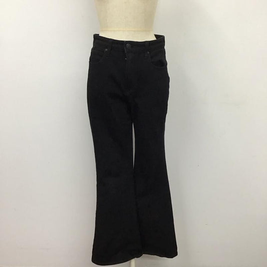 アズールバイマウジー AZUL BY MOUSSY パンツ デニム、ジーンズ 250gas12-039k フレアデニム ブラックデニムパンツ ストレッチパンツ M 無地 黒 / ブラック /  レディース USED 古着 中古 10114450