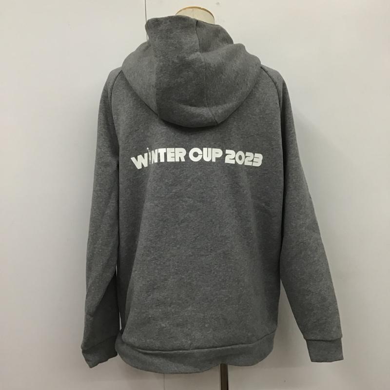 エアジョーダン AIR JORDAN パーカー 長袖 フーディ プルオーバー NIKE 4L 無地 灰 / グレー /  メンズ USED 古着 中古 10106065