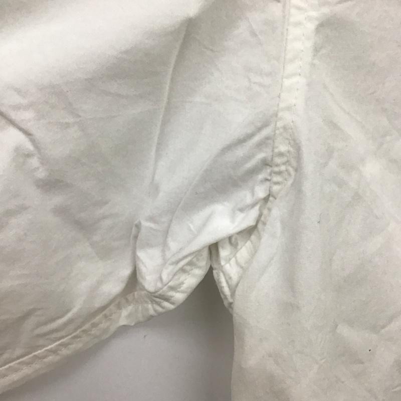 ナノユニバース nano・universe シャツ、ブラウス 長袖 長袖シャツ 無地シャツ ノーカラーシャツ M 無地 白 / ホワイト /  メンズ USED 古着 中古 10131119