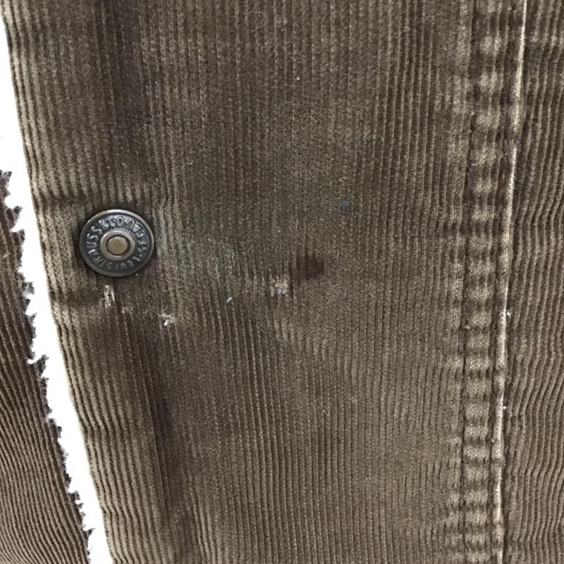 リーバイス Levi s ジャケット、上着 ジャケット、ブレザー コーデュロイ 裏ボア 38 無地 茶 / ブラウン /  メンズ USED 古着 中古 10110954
