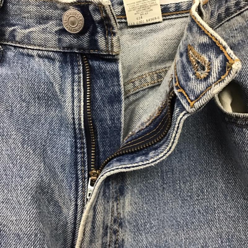 リーバイス Levi s パンツ デニム、ジーンズ デニムパンツ ストレートパンツ ワイドパンツ カジュアルパンツ リメイク 36 無地 インディゴ / インディゴ /  メンズ USED 古着 中古 10109764