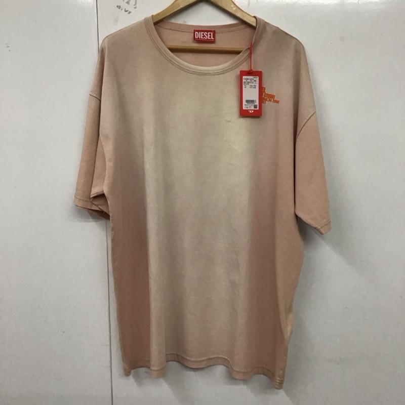ディーゼル DIESEL Tシャツ 半袖 L 無地 桃 / ピンク /  メンズ USED 古着 中古 10128576