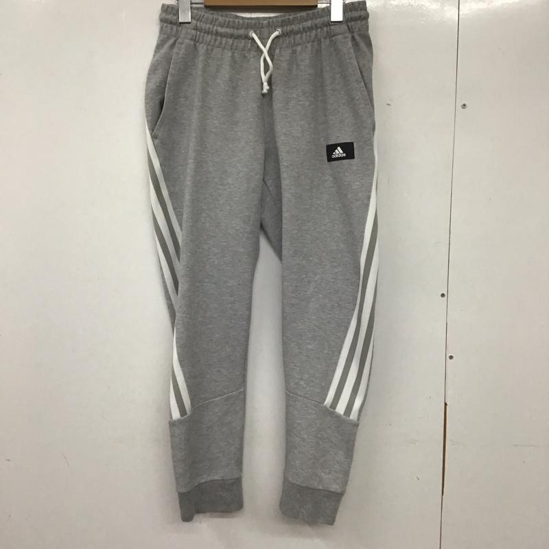 アディダス adidas パンツ ワークパンツ、ペインターパンツ ワイドパンツ カジュアルパンツ ワークパンツ ロゴ、文字 灰 / グレー /  メンズ USED 古着 中古 10133744