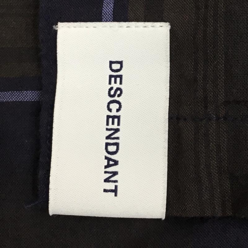 ディセンダント DESCENDANT シャツ、ブラウス 長袖 3 チェック 青 / ブルー /  メンズ USED 古着 中古 10134792