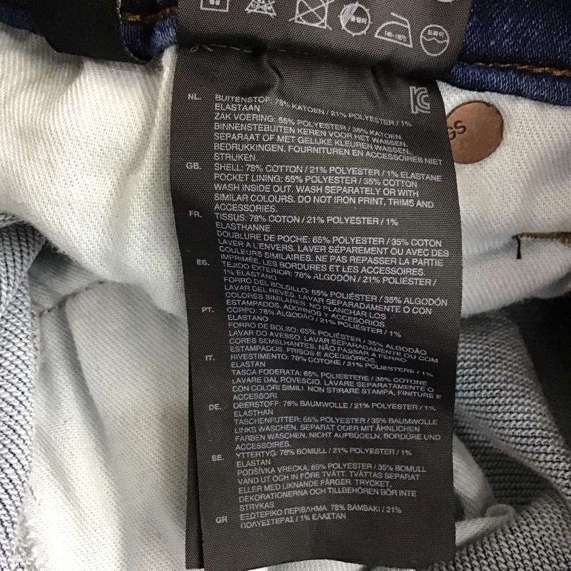 ジースターロゥ G-STAR RAW パンツ デニム、ジーンズ デニムパンツ スリムパンツ ストレッチパンツ ジーンズ 28インチ 無地 インディゴ / インディゴ /  メンズ USED 古着 中古 10118242