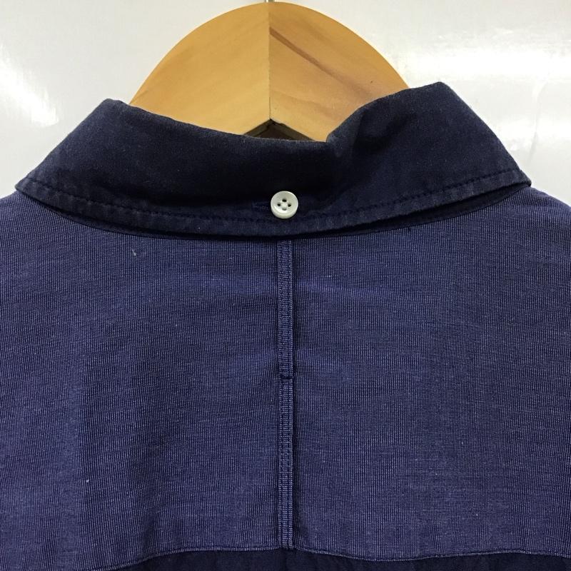 マリネロ MARINERO シャツ、ブラウス 長袖 長袖シャツ 無地シャツ カラーシャツ ボタンダウンシャツ 2 無地 紺 / ネイビー /  メンズ USED 古着 中古 10131767