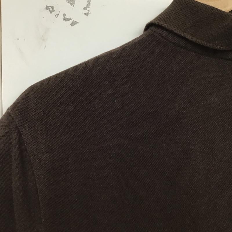 ポロバイラルフローレン Polo by RALPH LAUREN ポロシャツ 半袖 半袖ポロシャツ 半袖カットソー カラーシャツ M ロゴ、文字 茶 / ブラウン /  メンズ USED 古着 中古 10130051