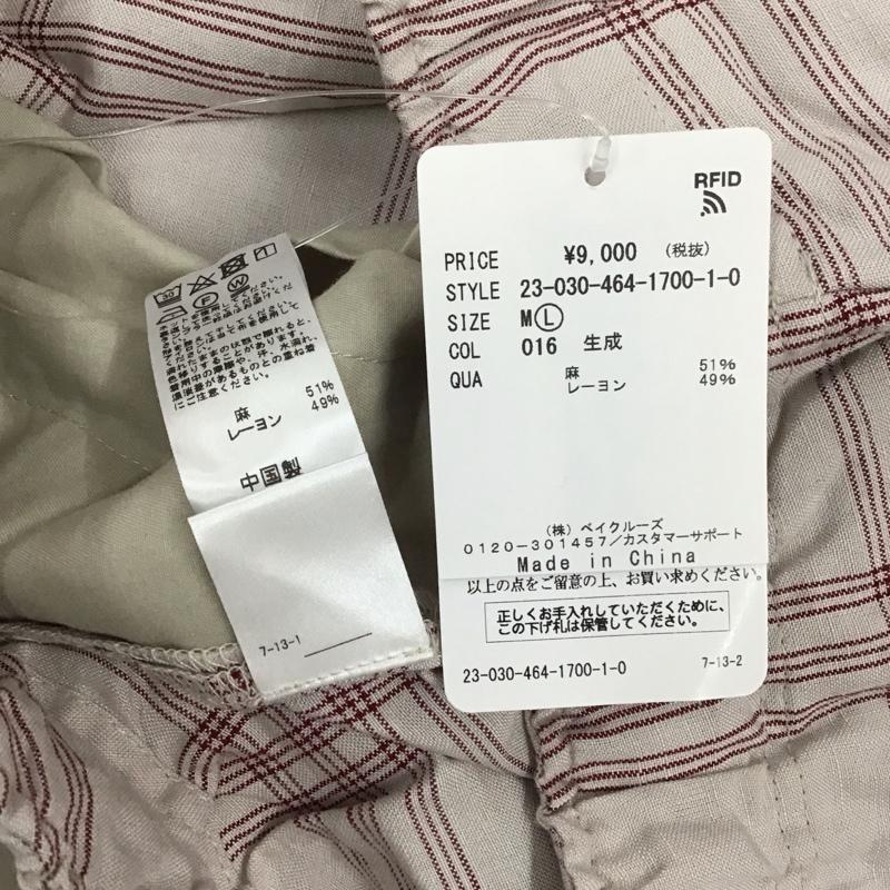 レリュームジャーナルスタンダード relume Journal Standard パンツ デニム、ジーンズ チェックパンツ カジュアルパンツ ワイドパンツ スラックスパンツ L チェック マルチカラー / マルチカラー /  メンズ USED 古着 中古 10114365