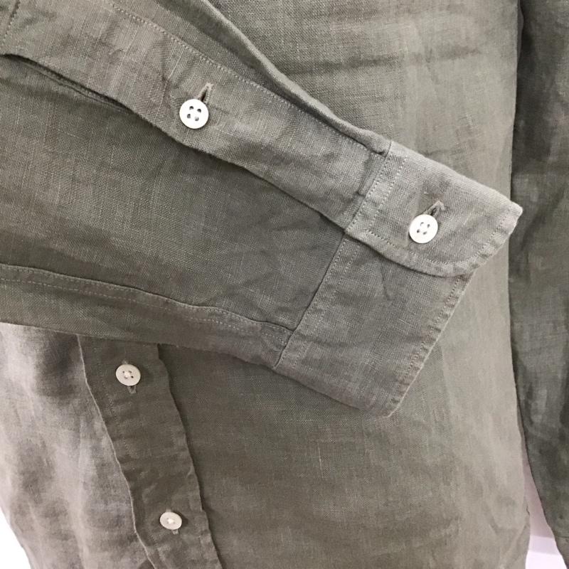 ラルフローレン ラグビー RALPH LAUREN RUGBY シャツ、ブラウス 長袖 長袖シャツ カラーシャツ ポケットシャツ 長袖カットソー XS 無地 カーキ / カーキ /  メンズ USED 古着 中古 10114634