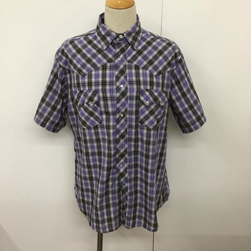 ラングラー Wrangler シャツ、ブラウス 半袖 L チェック マルチカラー / マルチカラー /  メンズ USED 古着 中古 10128317