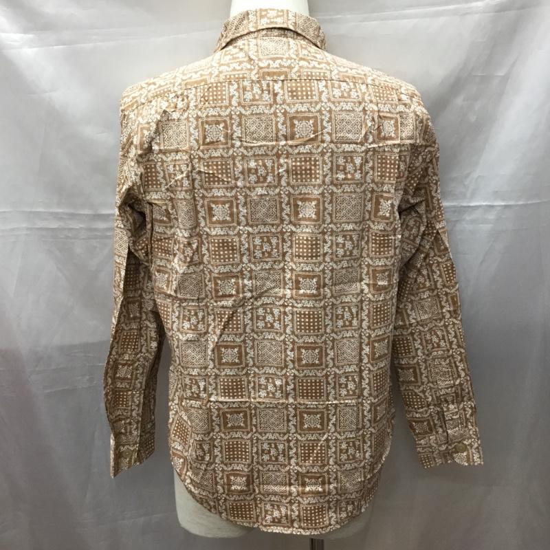 レインスプーナー reyn spooner シャツ、ブラウス 長袖 3211-699-2381 コットン ハワイ S 総柄 茶 / ブラウン / X 白 / ホワイト /  メンズ USED 古着 中古 10111581