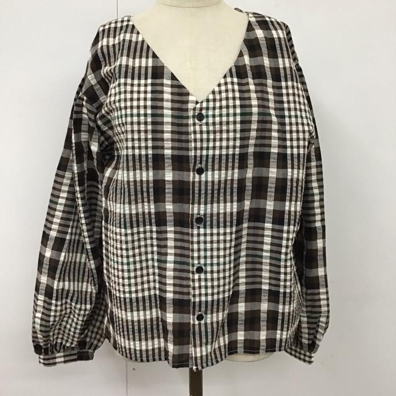 マウジー MOUSSY シャツ、ブラウス 長袖 010css30-0510 CHECKPUFFSLEEVEBLOUSE FREE チェック マルチカラー / マルチカラー /  レディース USED 古着 中古 10119961