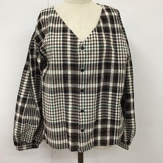 マウジー MOUSSY シャツ、ブラウス 長袖 010css30-0510 CHECKPUFFSLEEVEBLOUSE FREE チェック マルチカラー / マルチカラー /  レディース USED 古着 中古 10119961