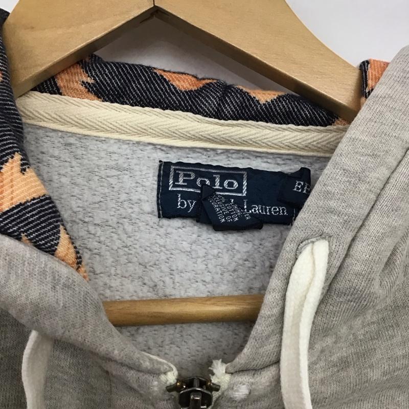 ポロバイラルフローレン Polo by RALPH LAUREN パーカー 長袖 ジップパーカー S 無地 灰 / グレー /  メンズ USED 古着 中古 10142898
