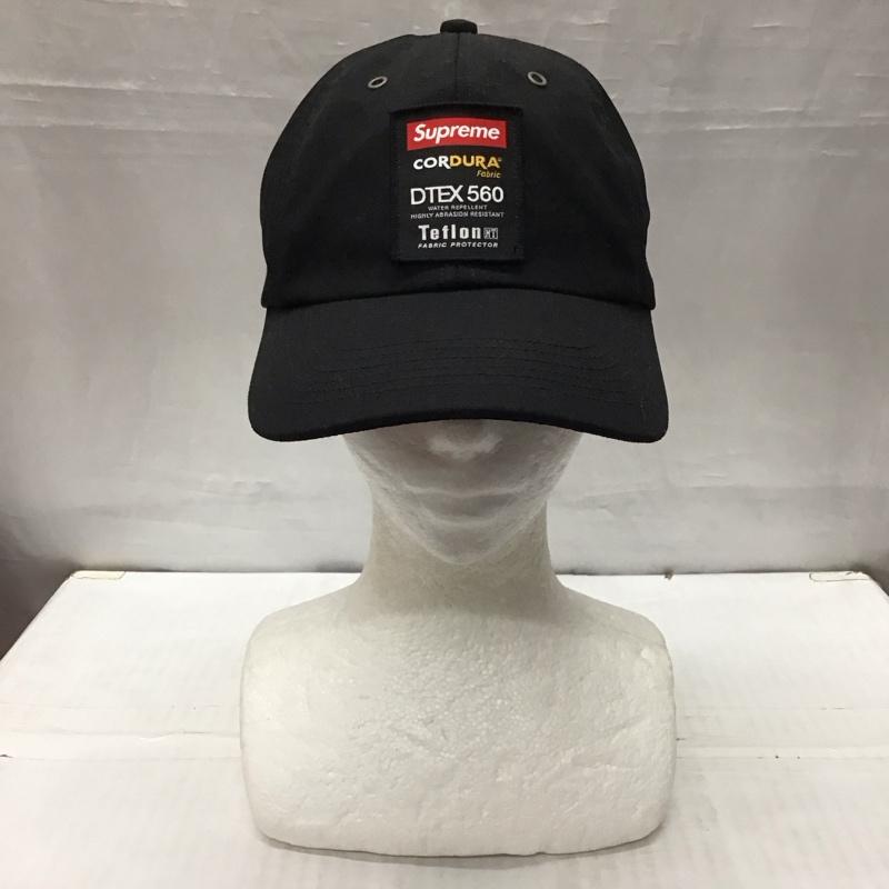 シュプリーム Supreme 帽子 キャップ 21AW コーデュラ テフロンラベル 6パネルキャップ ロゴ、文字 黒 / ブラック /  メンズ USED 古着 中古 10120226
