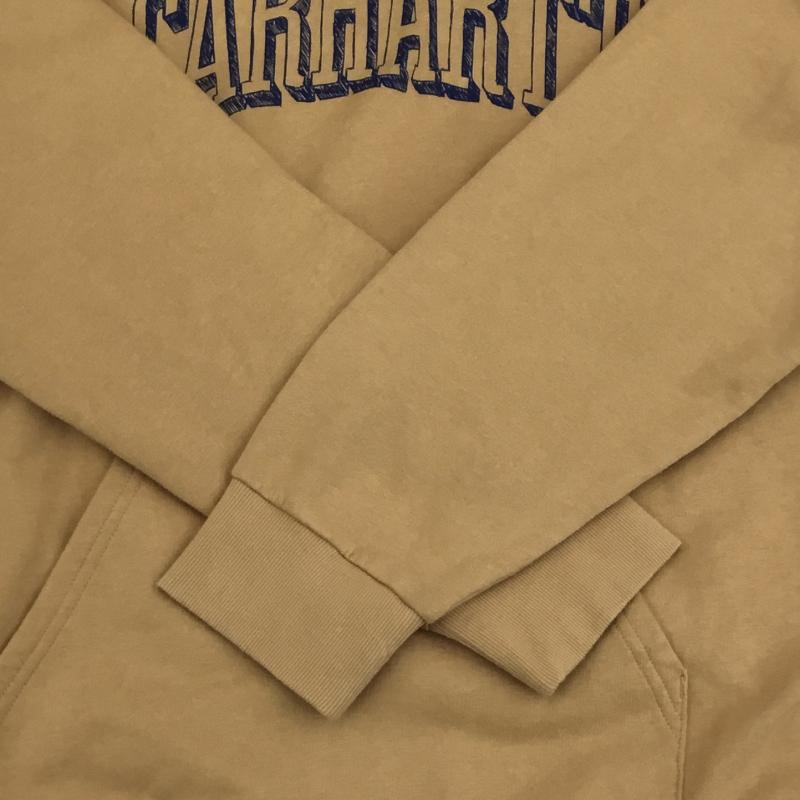 カーハートダブリューアイピー Carhartt WIP パーカー 長袖 Carhartt WIP Hooded Scrawl Sweat L ロゴ、文字 マスタード / マスタード /  メンズ USED 古着 中古 10122367