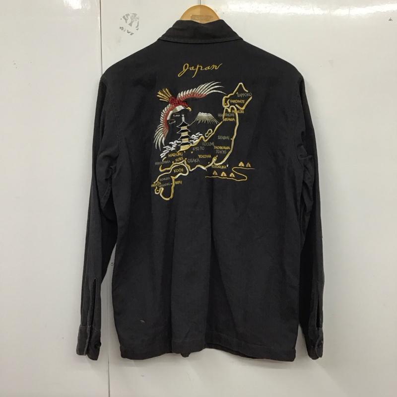 アルファインダストリー Alpha Industries シャツ、ブラウス 長袖 M 無地 黒 / ブラック /  メンズ USED 古着 中古 10129943