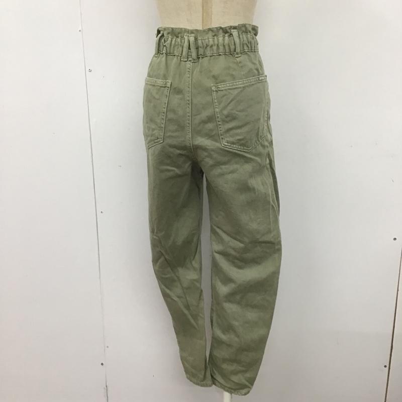 ザラ ZARA パンツ ワークパンツ、ペインターパンツ 5862 152 506 ウエストギャザー 無地 カーキ / カーキ /  レディース USED 古着 中古 10107151