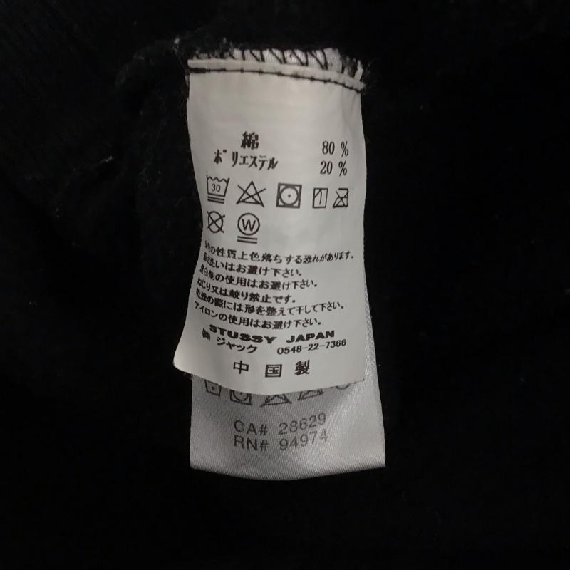 ステューシー STUSSY パーカー 長袖 長袖パーカー プルオーバーパーカー スウェット L ロゴ、文字 黒 / ブラック /  メンズ USED 古着 中古 10142614
