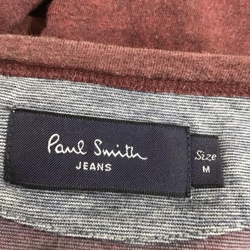 ポールスミスジーンズ Paul Smith JEANS Tシャツ 半袖 PJ-DW-54004 胸ポケット クルーネック M 無地 えんじ / ワインレッド /  メンズ USED 古着 中古 10106954